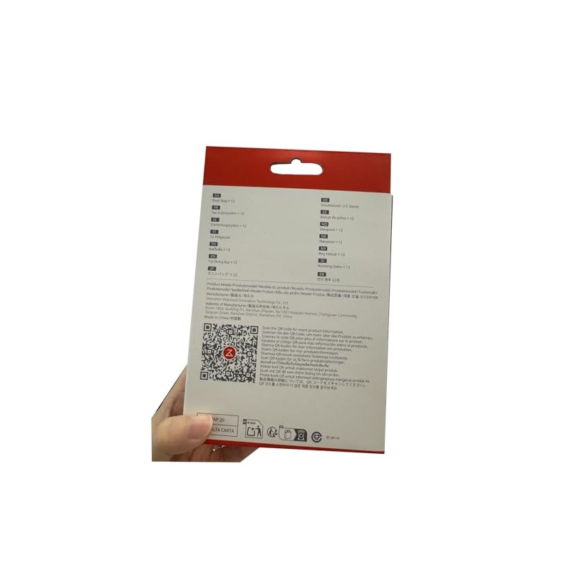 Roborock SCCD01RR Disposable Dust Bag (12 Pieces) Compatible with H5