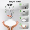 zemty LED Ceiling Light Fixture 6.5 Inch, 12W 1200lm Light