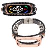 Leather Strap for Xiaomi 7 NFC Bracelet Metal Buckle Ethnic