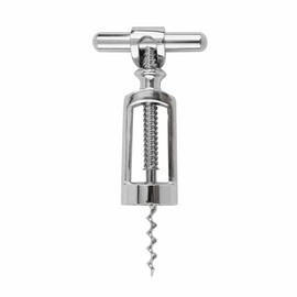 JATA HOGAR HVIN2302 Double Thread Wine Corkscrew, Continuous Spiral, Easy Operation, High Consistency, Zinc, 6.8 x 14.6 x 3.6 cm