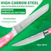 FULLHI 14pcs Block Knife Set, Chef's Knife Steak Knives Set