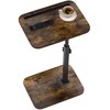 TV Tray Side Table for Couch - 360° Swivel Adjustable