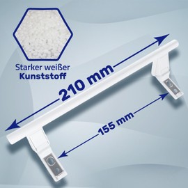 MONTERAL Liebherr Fridge Handle 210 mm x 155 mm with Original Code 743260000 742690900 White Door Handle for Fridge
