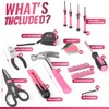 TIVORO Pink Tool Kit for Women – 39-Piece Home Repair