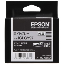 Genuine Epson ICLGY97 Ink Cartridge, Light Gray