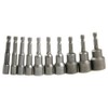10PCs Magnetic Nut Driver Bit 1/4" Hex Socket Set 6-19mm