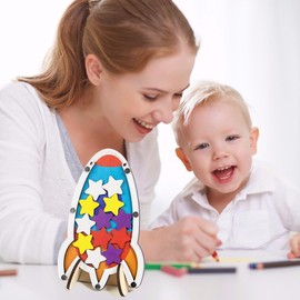 Star Reward Jar System for Kids Rocket Incentive Behavior Rewards Classroom Home & Class Students Potty Training Chores by Glacient