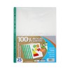 A4 Clear Plastic Punched Pockets 90 Micron Filing Folders Wallets