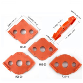 Milling Templates for Router, Radius Jig Router Templates, for Hand Edge Trimmer, Engraving Machine, Woodworking Tool (Pack of 4)