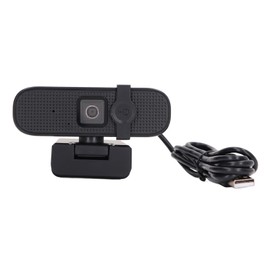 PC Webcam 2K UHD with Microphone Wide Angle USB Plug and Play Noise Concellation Auto Focus with Cover PC Camera