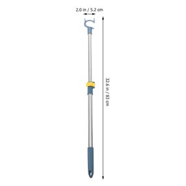 Zerodeko Telescopic Clothes Rail Reach Closet Pole Spring Tension Telescopic Rod Adjustable Clothesline Sticks Closet Reach Pole Rod Closet Pull down Rods Short Aluminum Clothes Drying Pole