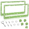 Amiss Bling License Plate Frame for Women, 2Pack Rhinestone Handcrafted