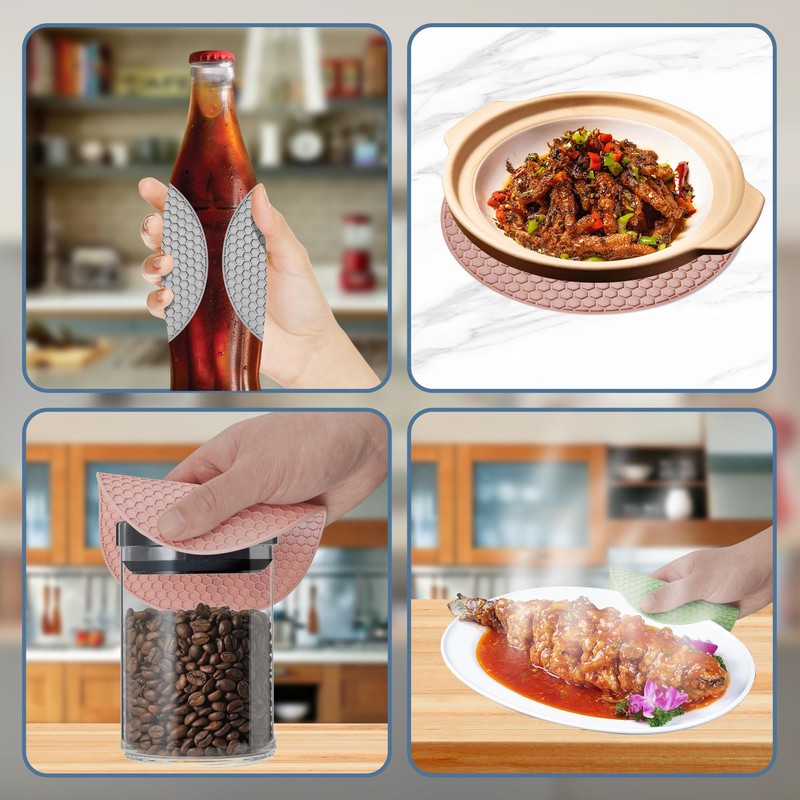 Lzzabo Jar Opener Gripper Pads for Weak Hands And Seniors