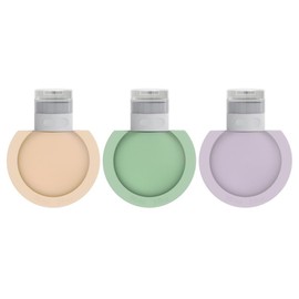 Pangogogo Silikon Reiseflaschen 90ml Set, 3 Stück Auslaufsichere Shampoo Flaschen zum Befüllen，Reise Gadgets Reiseflaschen zum Befüllen für Shampoo Creme Spülung Körperpflege