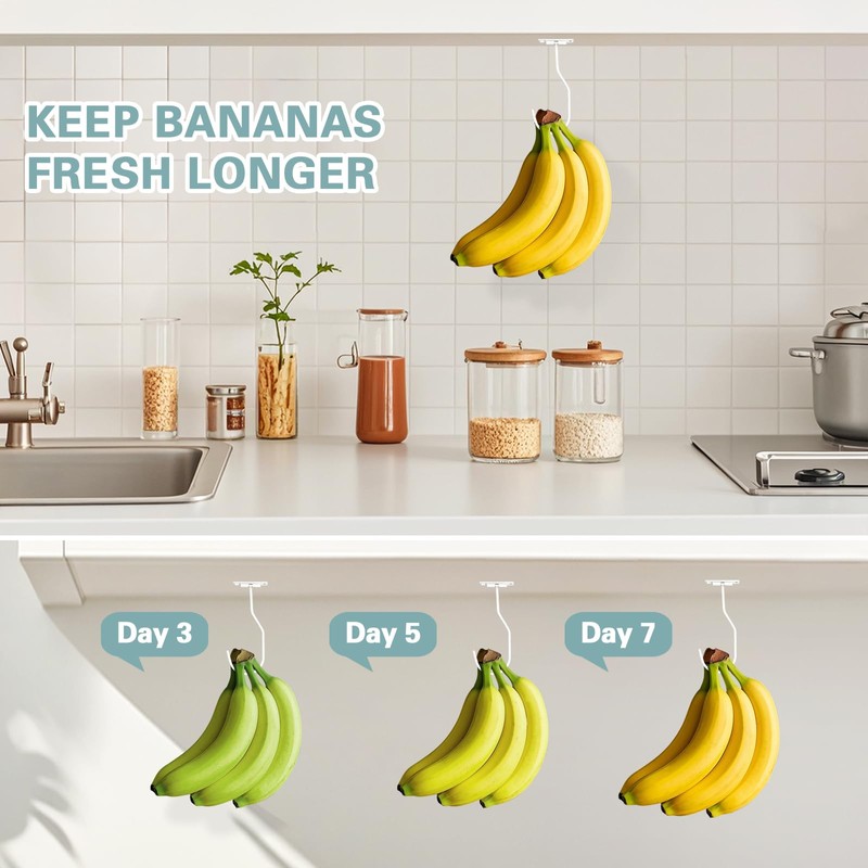 Ticway Banana Hanger Hook – Space Saving Banana Holder Hanger