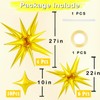 20 Pcs Star Balloons 27”22”Explosion Star Foil Balloons- 12 Point