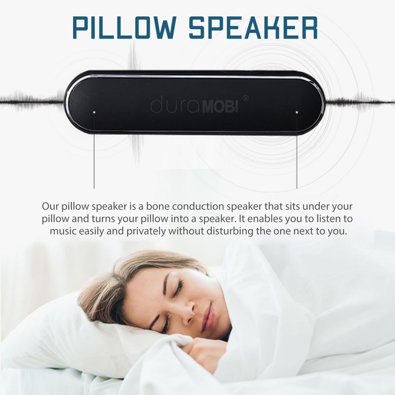 dura MOBI C807 Bone Conduction Speaker Sleeping Pillow Speaker BT5.0