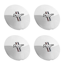 Blue Oval Industries 1991-1993 Mustang Pony Wheel 6.75" Chrome Center Caps with Running Horse Set of 4