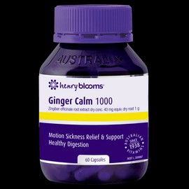 Henry Blooms Buy Henry Blooms Ginger Calm 1000 60 Capsules Online | Chempro Chemists