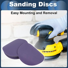 INFINAUTO Schleifscheiben, 6" 600 Körnung Automobilreparatur Runde Klett-Schleifpapier Keramik Lila, 20 Stück