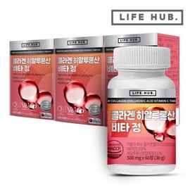 콜라겐 히알루론산 비타정 3통180정) 6개월분 Collagen Hyaluronic Acid Vitamin Tablets (3 Bottles, 180 Tablets) 6-Month Supply
