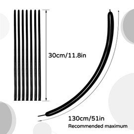 White 260 Balloons Long Skinny Latex Balloons for Animal Balloons, 100pcs Premium Quality Balloons for Modeling Christmas Birthday Wedding Kids' Party Decorations