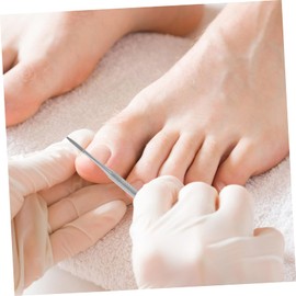 Healvian 3pcs Double Ended Toe Nail Tool Silver Nail Cleaning Instrument for Ingrown and Care Multifunctional Pedicure Tools for Home and