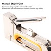 Staple Gun Manual Stapler Nailer Stainless Steel High Capacity for