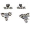 Shower Double Door Wheels 23mm Shower Door Rollers 4pcs