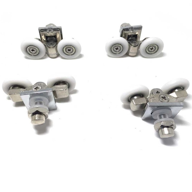 Shower Double Door Wheels 23mm Shower Door Rollers 4pcs