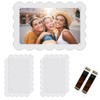 2 Pack Magnetic Car Visor Picture Holder, Acrylic Lightweight Photo