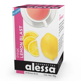 Alessa Gourmet Tea Pink Lemon Blast Tea, 20 bolsas