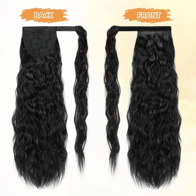 quesdom Corn Wave Ponytail Extension Wrap Around Pony Tail 22