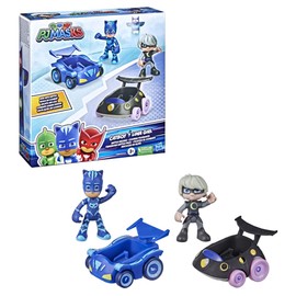 PJ Masks Catboy vs Luna Girl Vehicles Battle Pack Preschool Toy, Vehicle and Action Figure Set from 3 Years, F2840