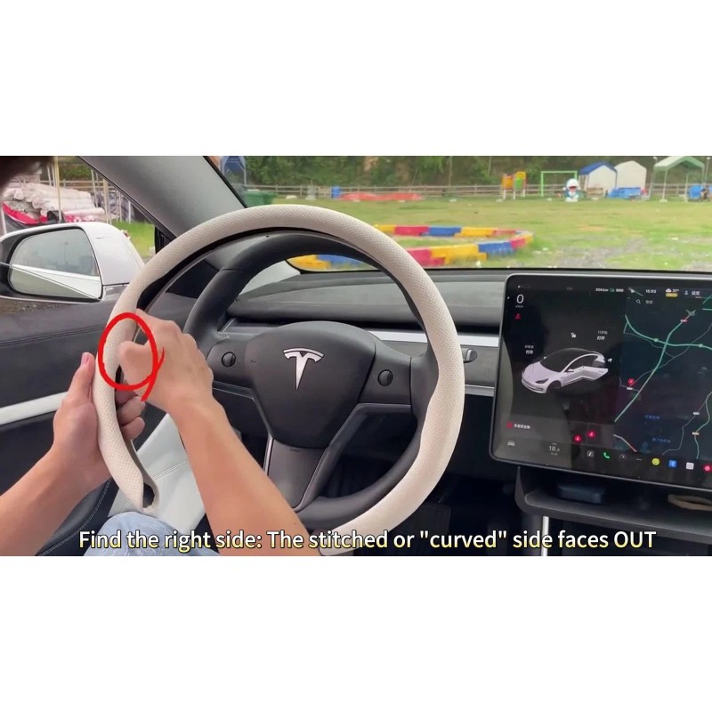 hxontheway 100% Real Nappa Leather Steering Wheel Cover Universal fit