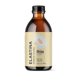 HEBBE - Elastina Acuosa 250 g | Anti-Flacidez y Rejuvenecedor Facial | Aumenta Flexibilidad y Elasticidad de Piel | Estimula Síntesis de Ácido Hialuró