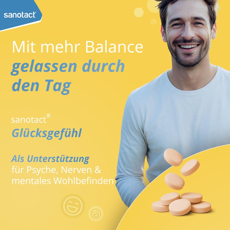 sanotact Happiness (20 Tablets) • Natural Mood Enhancer High Dose