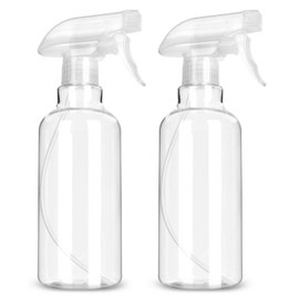 LANBEAUTIFY Plastic Spray Bottles - Spray Bottles for Cleaning,16.9oz/2Pack,Empty Spray Bottle for Plants, Pet, Hair - Mist/Stream Spray Bottles-Refillable spray bottle (Clear, 16.9oz)