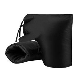 Universal Motorcycle Handlebar Mittens Gloves Waterproof Hand Warmer Thickened Fleece Motorbike Muffs Handlebar Windproof Thermal Scooter Motorbike Handle Warmers Muff Cover Gloves with Wide Opening