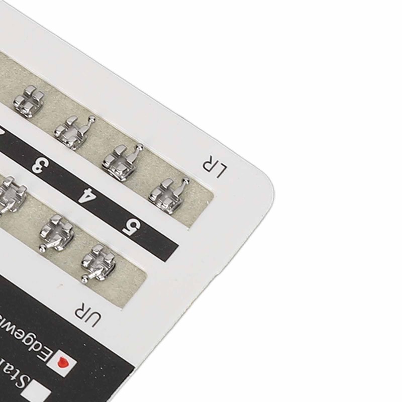 Teeth Edgewise Brackets 0.022in Slot 345 Hooks Rustproof Mini Metal