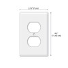WIRESTER Duplex Outlet Cover Wall Plate/Switch Plate - Solid Orange