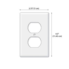 WIRESTER Duplex Outlet Cover Wall Plate/Switch Plate - Solid Orange
