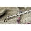 SE 6.25-Inch Stainless Steel Straight Forceps - Self-Locking, Serrated Tip