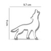 Wolf Cookie Cutter Stainless Steel 9.7cm