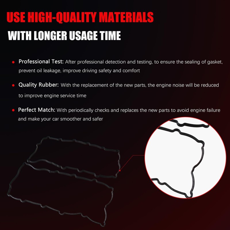 AUCERAMIC VS50902R Engine Valve Cover Gasket Set Fit for 2015-2017