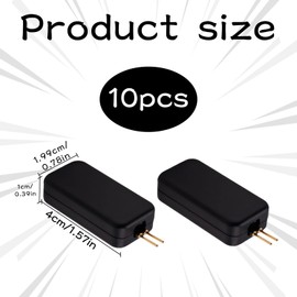 10 Pcs Airbag Resistor,Car Airbag Emulator,Airbag Fault Light Emulator Universal Car Inspection Tool for SUV Truck,for Diagnostic Troubleshooting (Black)