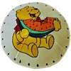 Hand-painted Kippah (Yarmulke) with a Yellow Bear Eating a Watermelon