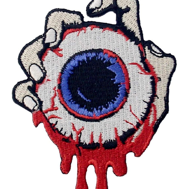 Catch The Eyeball with Blood Patch Embroidered Applique Badge Iron