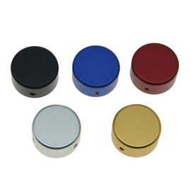 Haptufer 5PCS Footswitch Toppers Effect Foot Nail Cap Aluminium Pedal Protection Cap with Random Color, 500349145