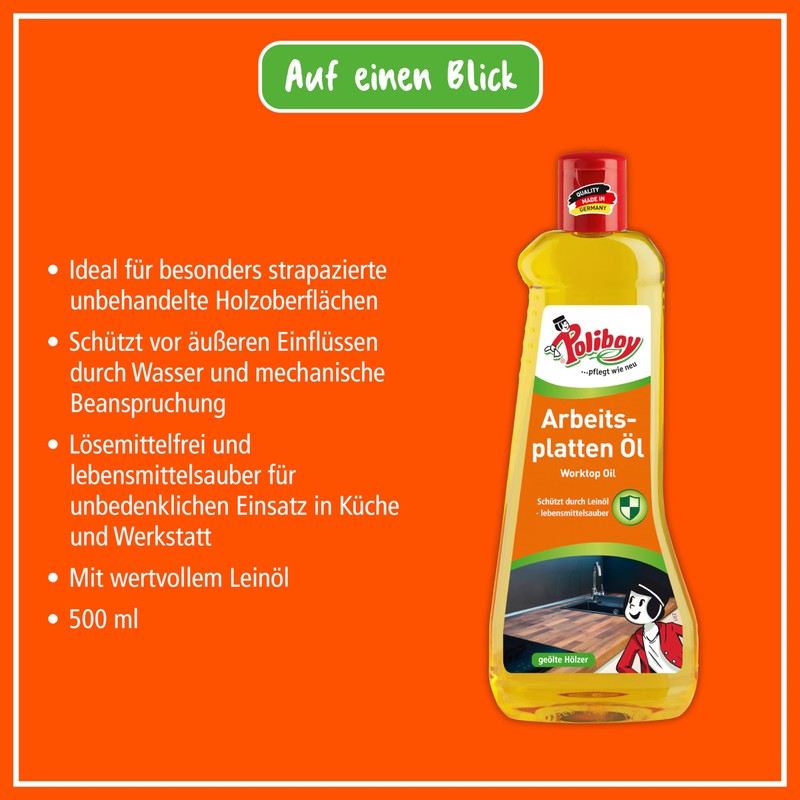 Poliboy Cleaning and Care Products for Various Surfaces in Different